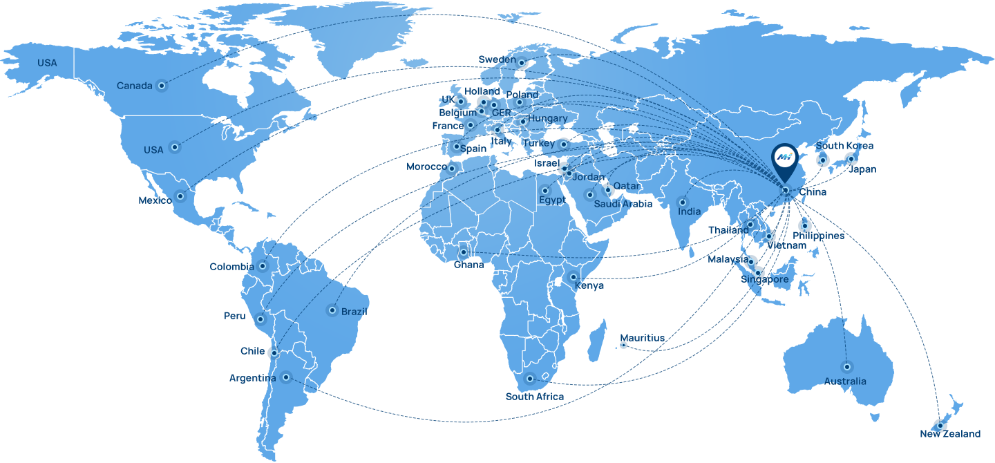 Deliver world-class service from China to everywhere.